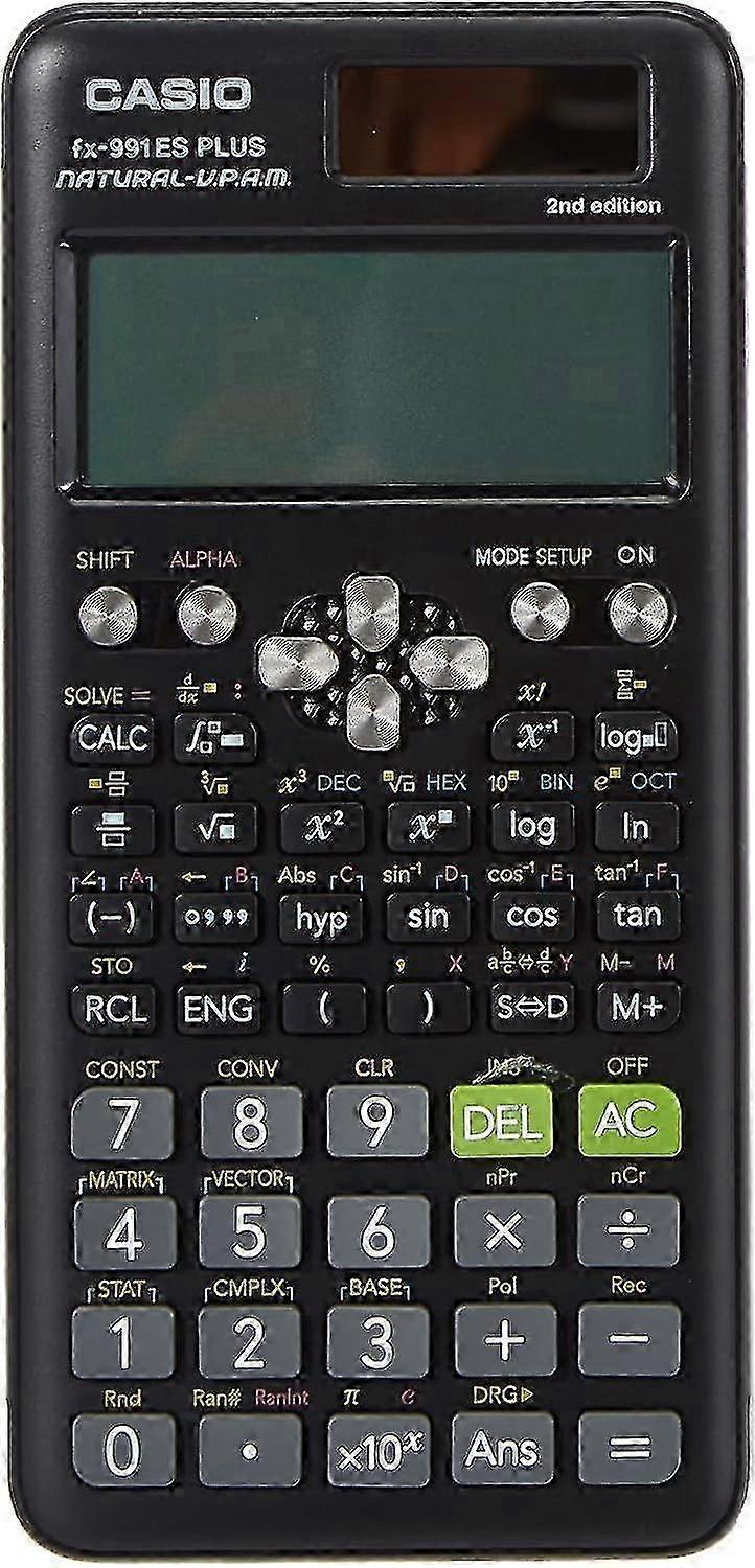 25-26 Casio Fx-991es Plus 2 Scientific Calculator With 417 Functions And Display, Natural