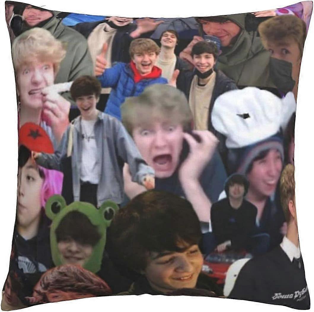 y883カールジェイコブス多目的枕カバーソフトスロー枕カバー運転、読書、テレビ、睡眠、仕事、暖房、あなたのボディーガードのためのクッションカバー-