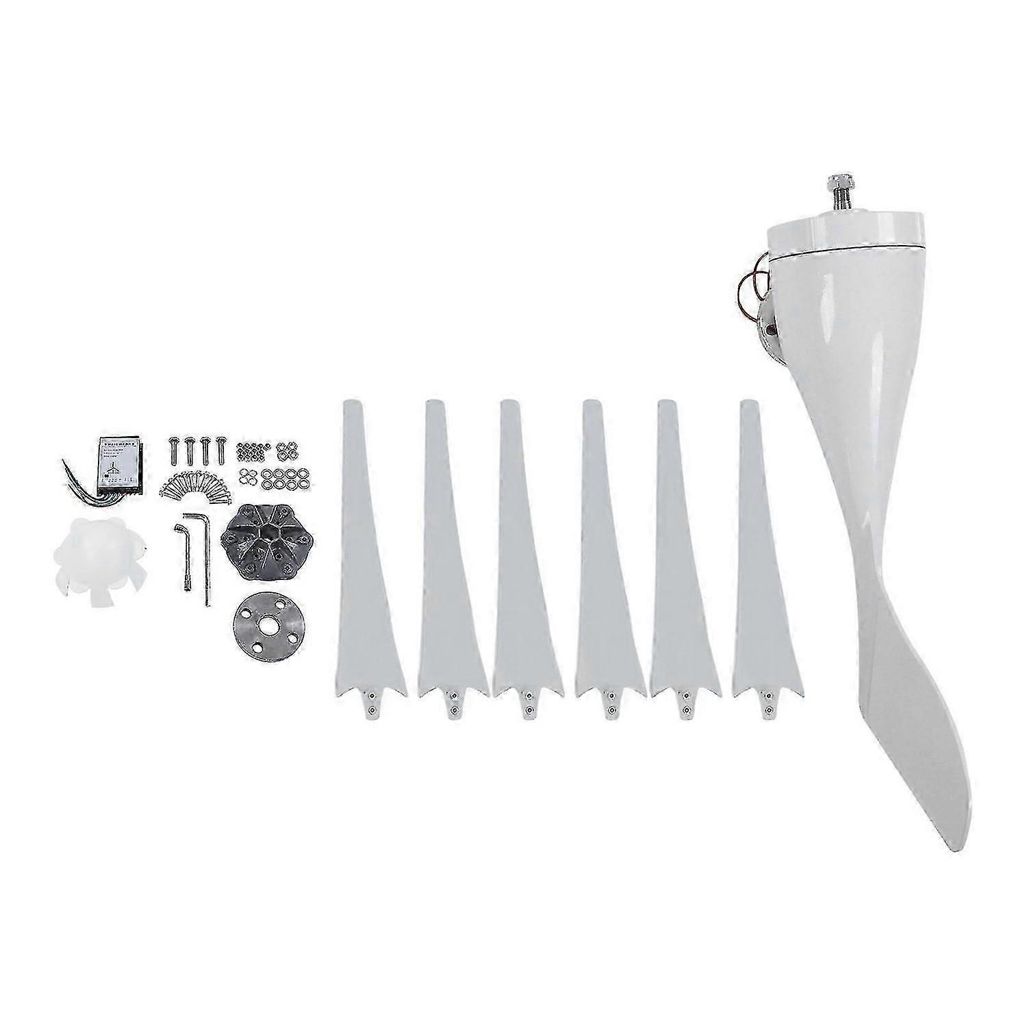 S Type 300W Wind Power Generator 3 Phase AC Motor 6 Blades Horizontal Shaft Wind Turbine Kit DC24V