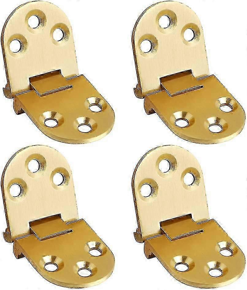 Folding Flip Top Hinge, Solid Brass Brushed Finished