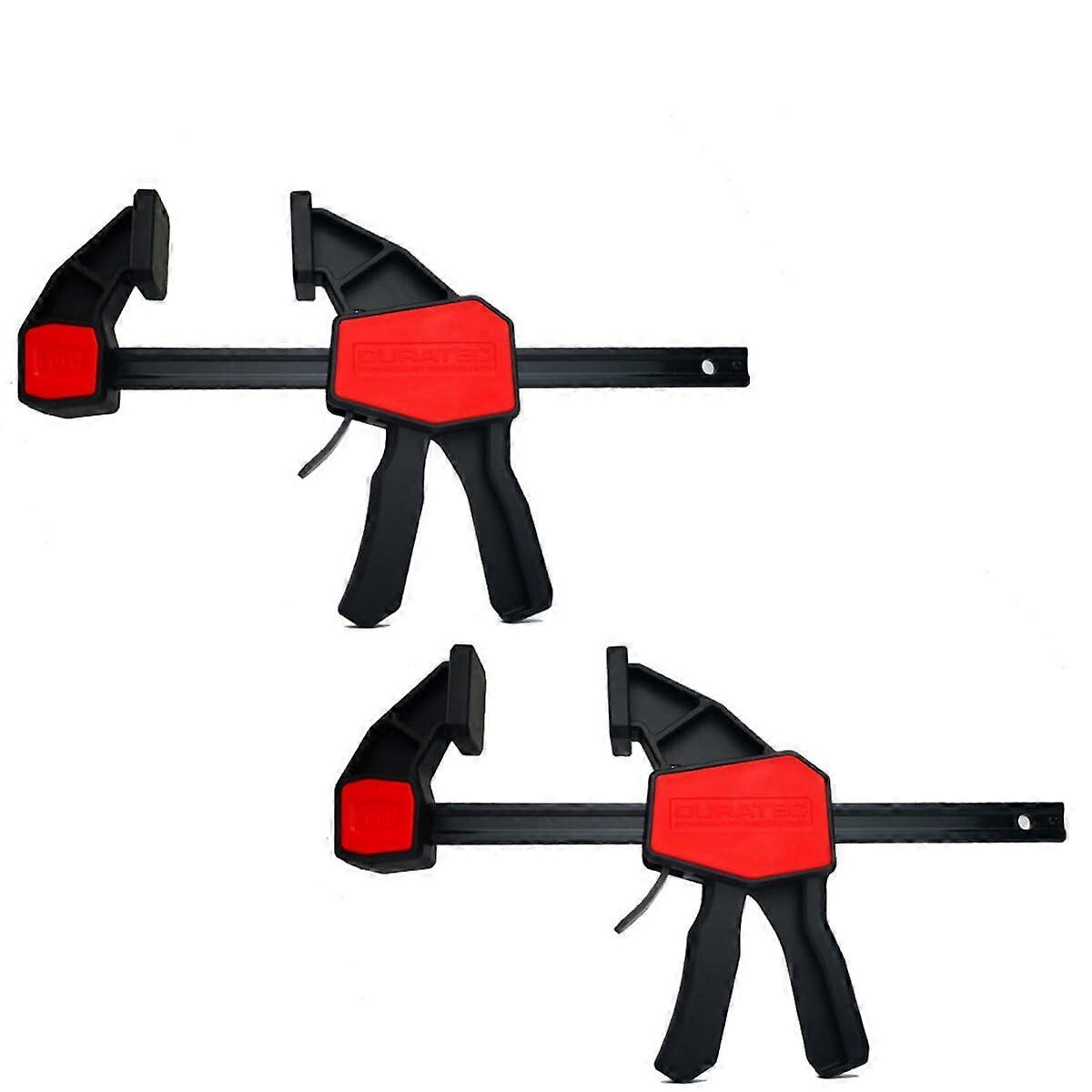 Bar Clamps 2Pack Woodworking 6Inch Quick Grip Trigger Clamps With Reinforced Thickened Design And Conversion Button