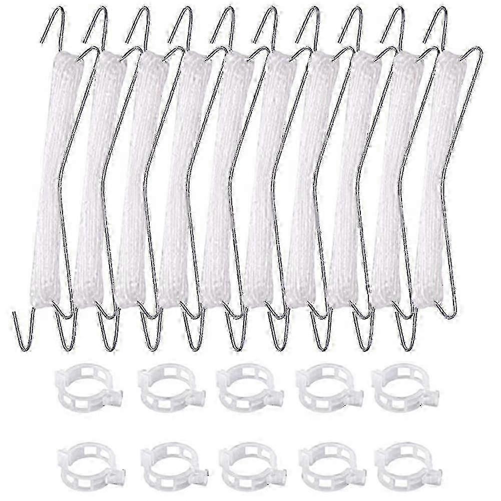Plant climbing hooks for tomatoes - 10 pack includes 33ft garden twine