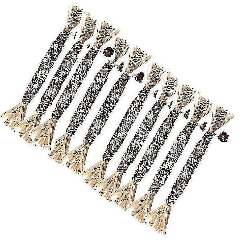 5-10pcs  Cat Toys Silvervine Chew Stick Kitten Treat Catnip Toy Cleaning Teeth Toys
