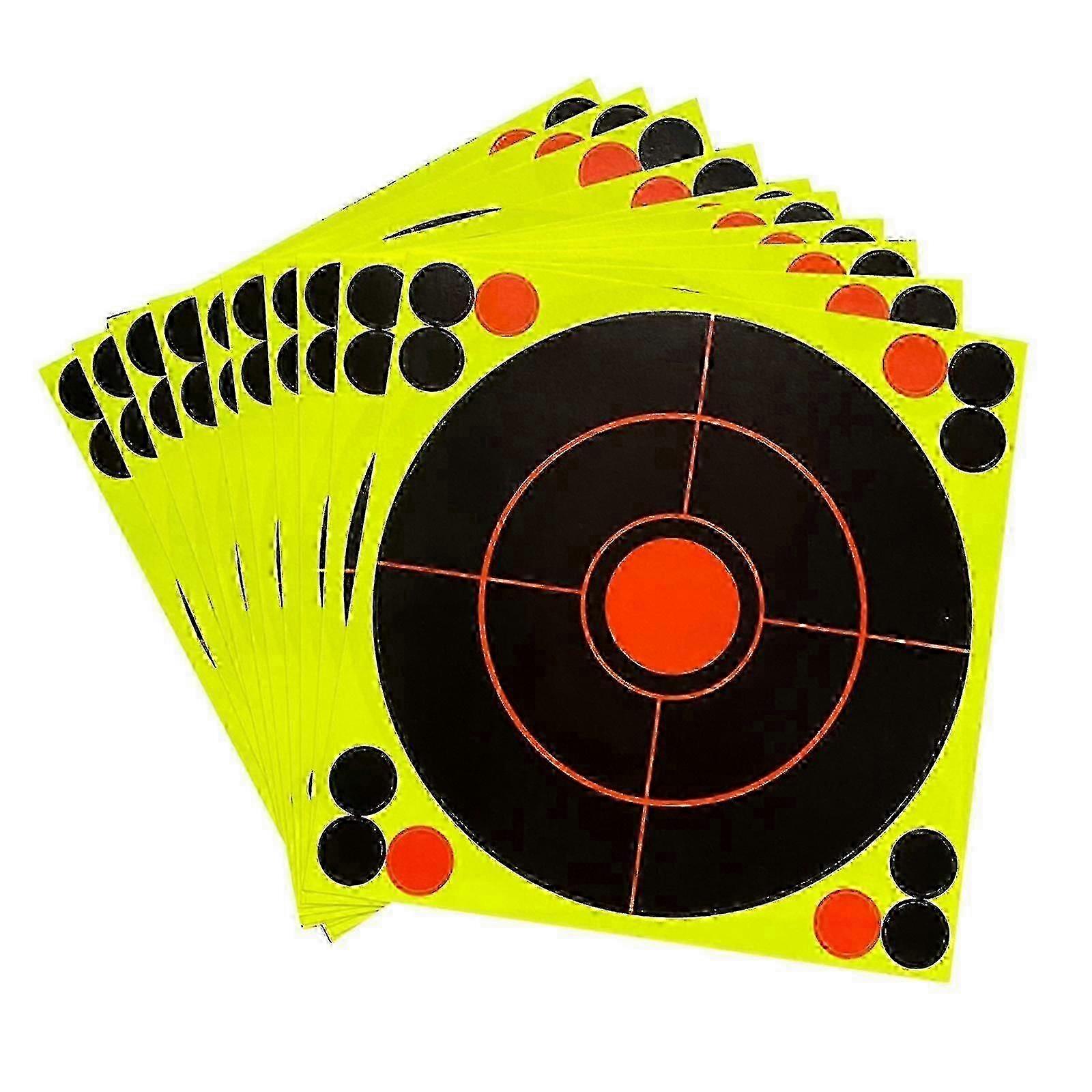 10x Durable 8' Shooting Paper Target Shooting Splatter Practicing Targets