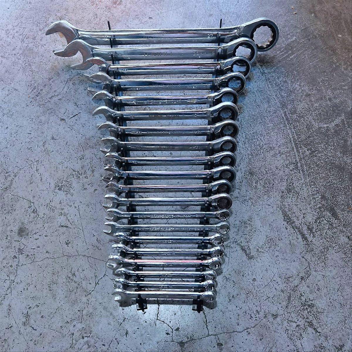 1set Wrench Organizer, Efficient Tool Box Organization, Magnetic Wrench Organizer Holds 40 Wrenches