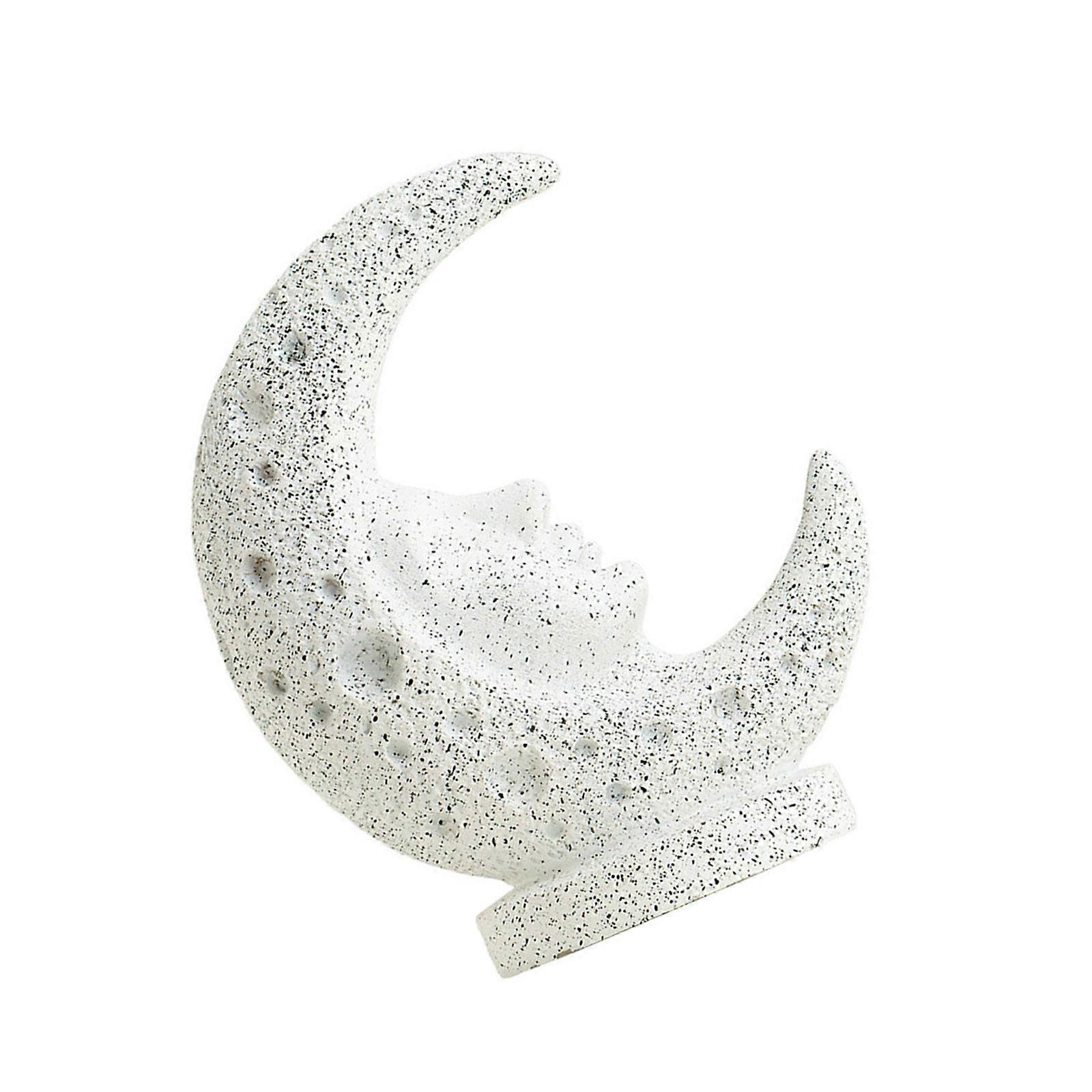 Resin Moon Statue Moon Goddess Sculptures Collectible Figurines Decorative Objects Table Ornament Office Home Decors  White