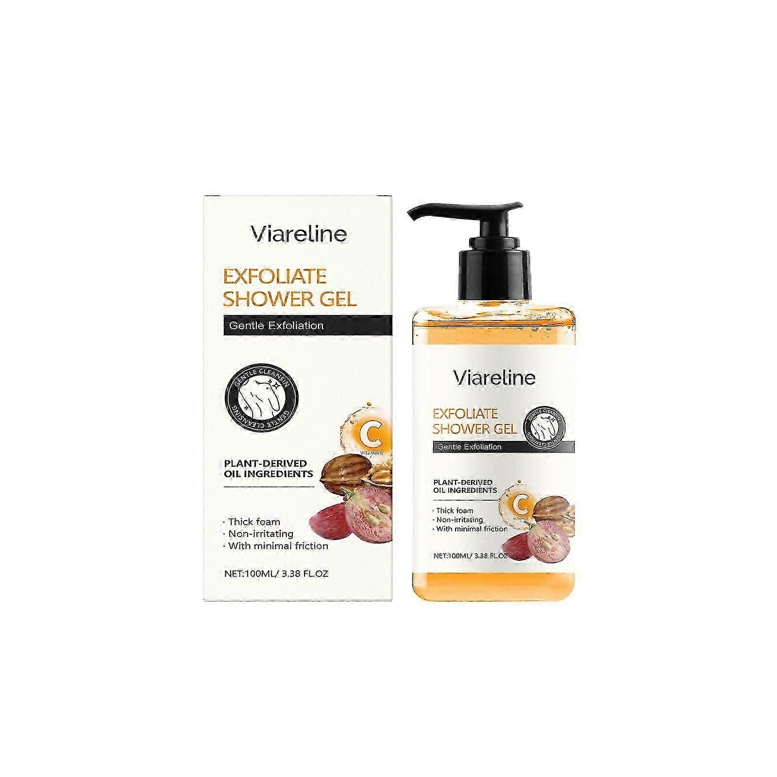 Viareline Exfoliating Cleansing Body Wash Moisturizes Gently, Exfoliates Smoothly, And Has A Refreshing And Comfortable Touch