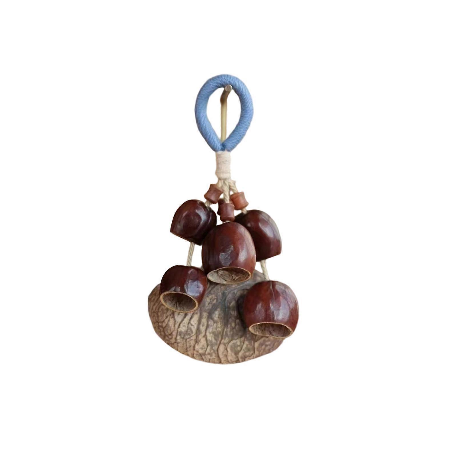 Unique Shell Wind Chime Keyring Handmade Sustainable Decoration For Purses Keys Musical Sounding Artistic Craft Gift Multicolor