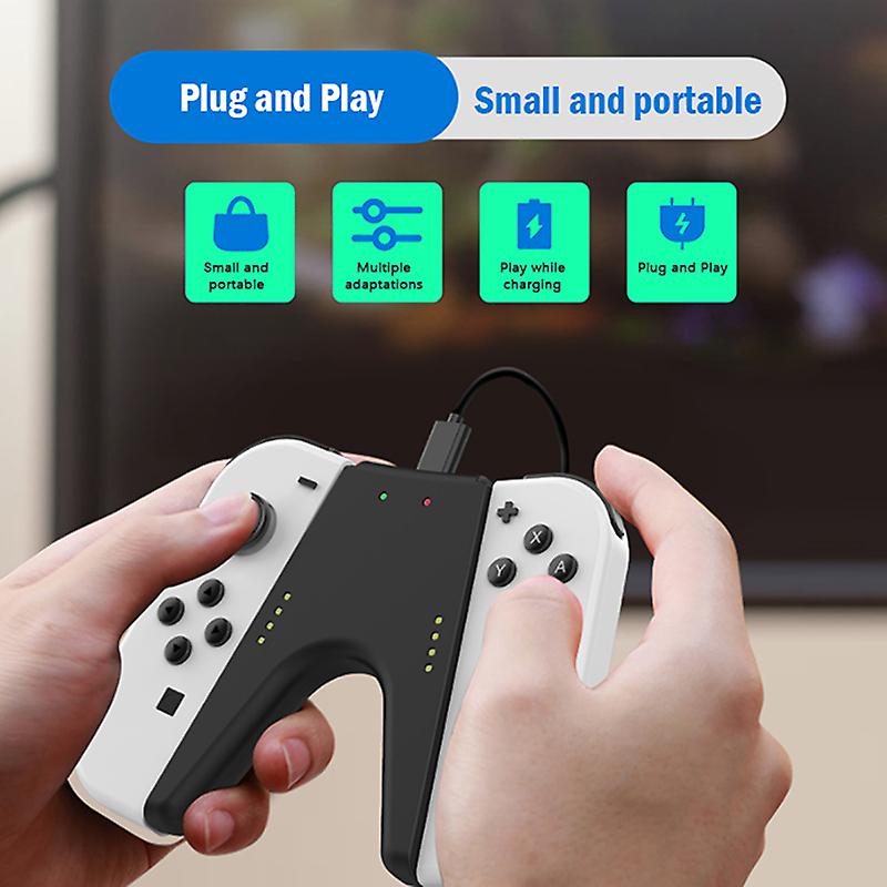 Pour Ns Switch /switch Oled Controller Poignée de charge Joy-con Chargeur Grip Nouveau