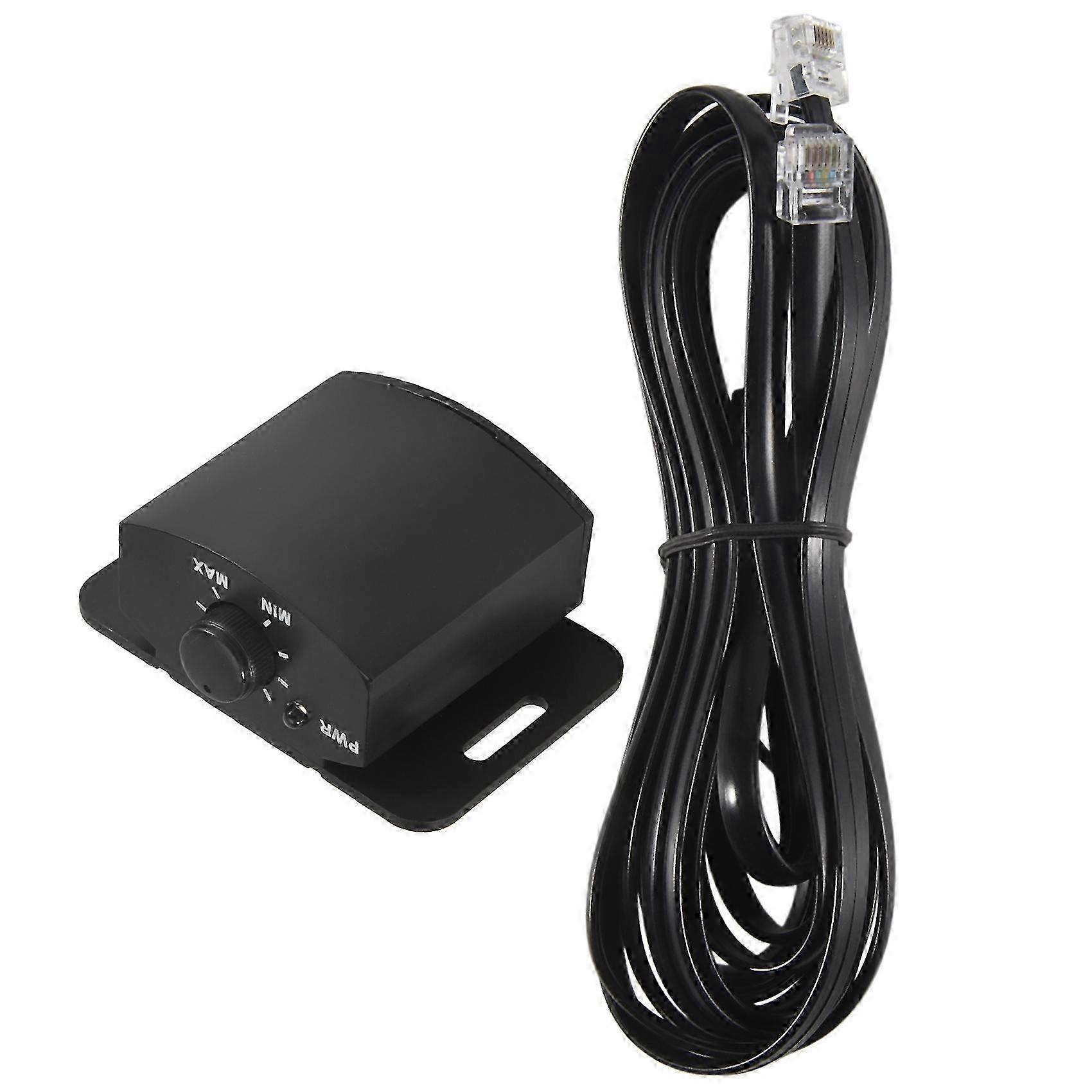 Amplifier Replacement Bass Knob Control Remote 6Pin Subwoofer Remote Volumes Adjustment Control Knob for SpeakersBlack szrh