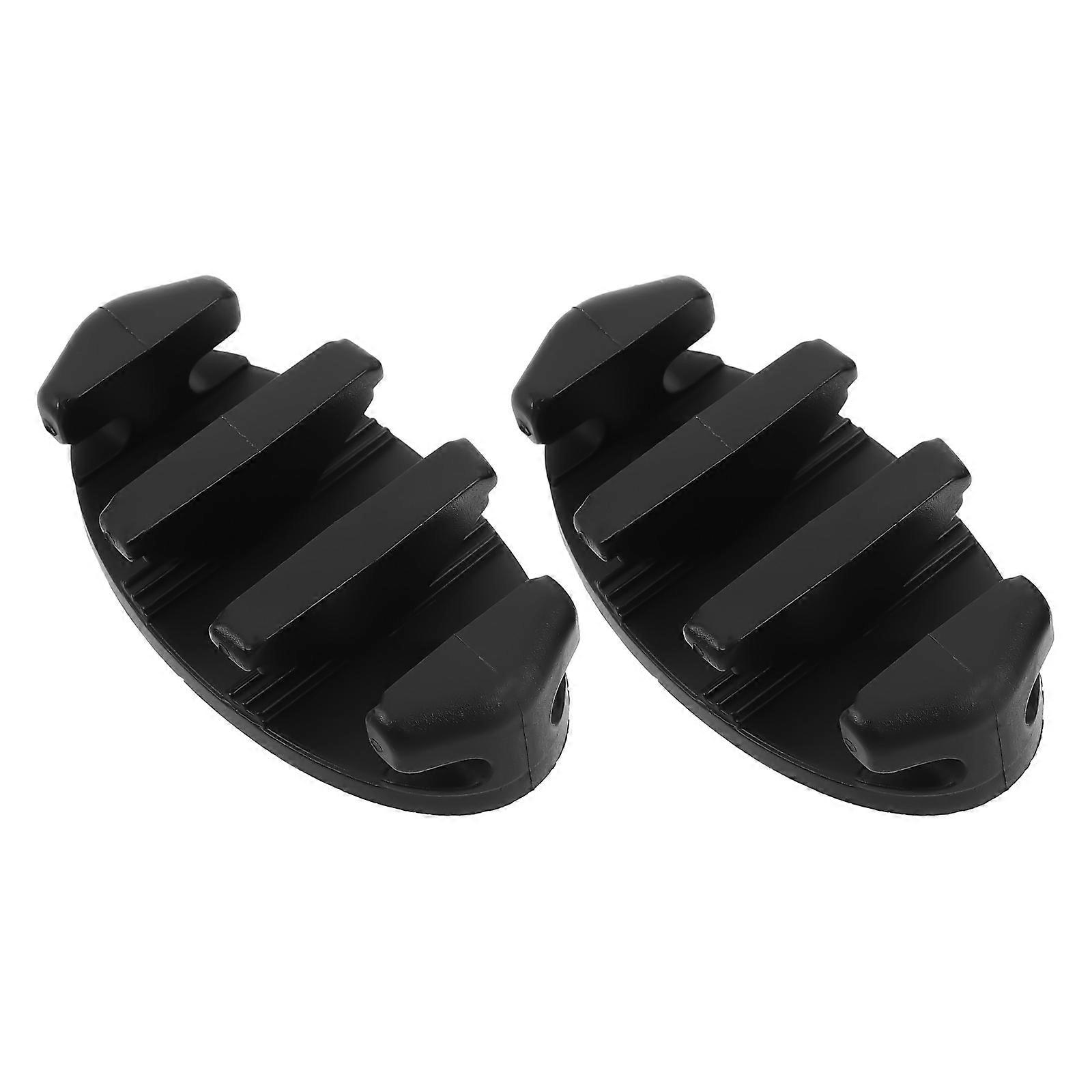 Kayak Anchor Cleat Nylon Cleat for Secure Mounting 2Pcs Black