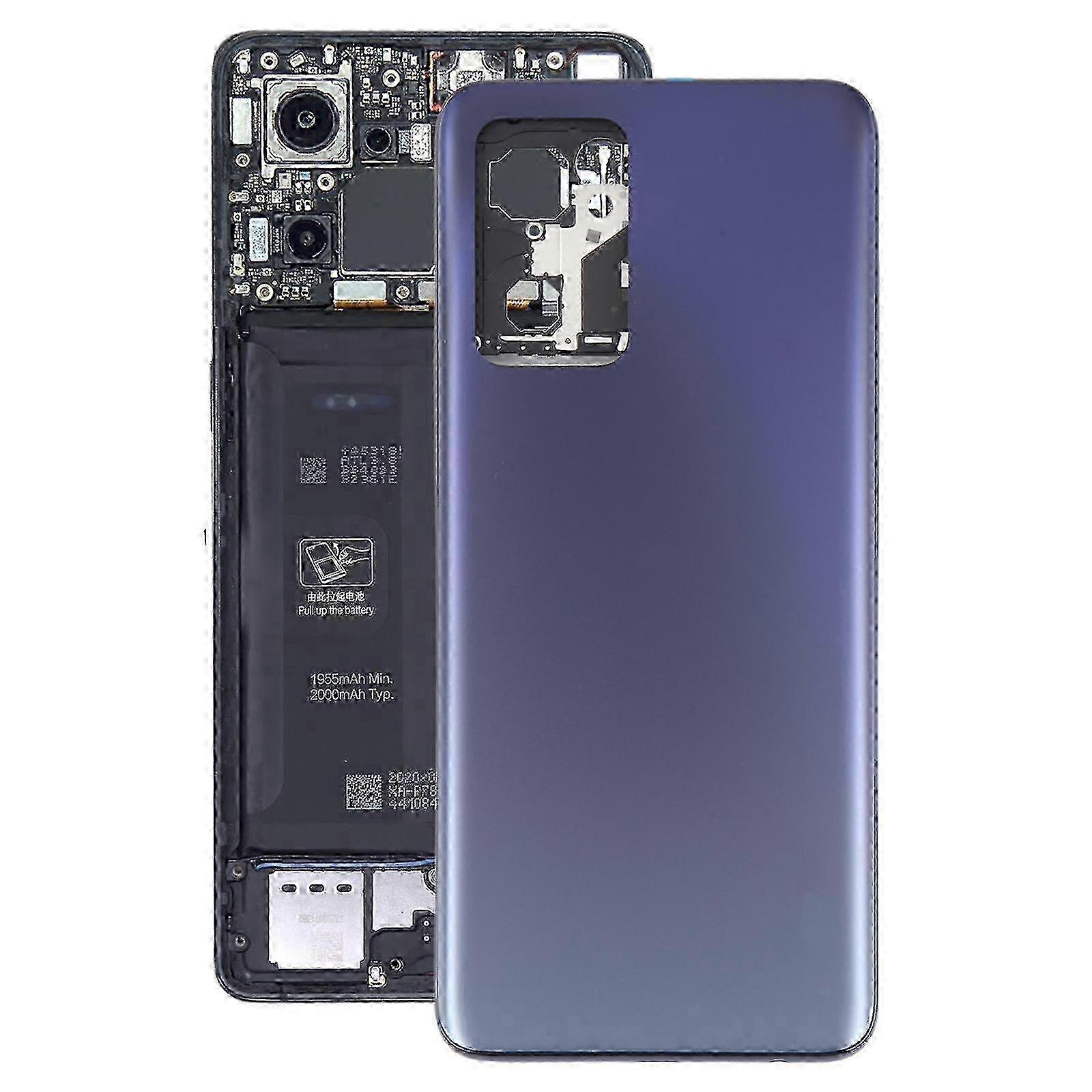 For OPPO Find X5 Lite Battery Back Cover with Middle Frame(Blue)