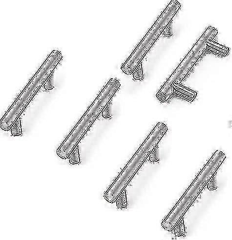 6 قطع T-Bar خزانة مقبض الفولاذ المقاوم للصدأ 64 مم مركز ثقب