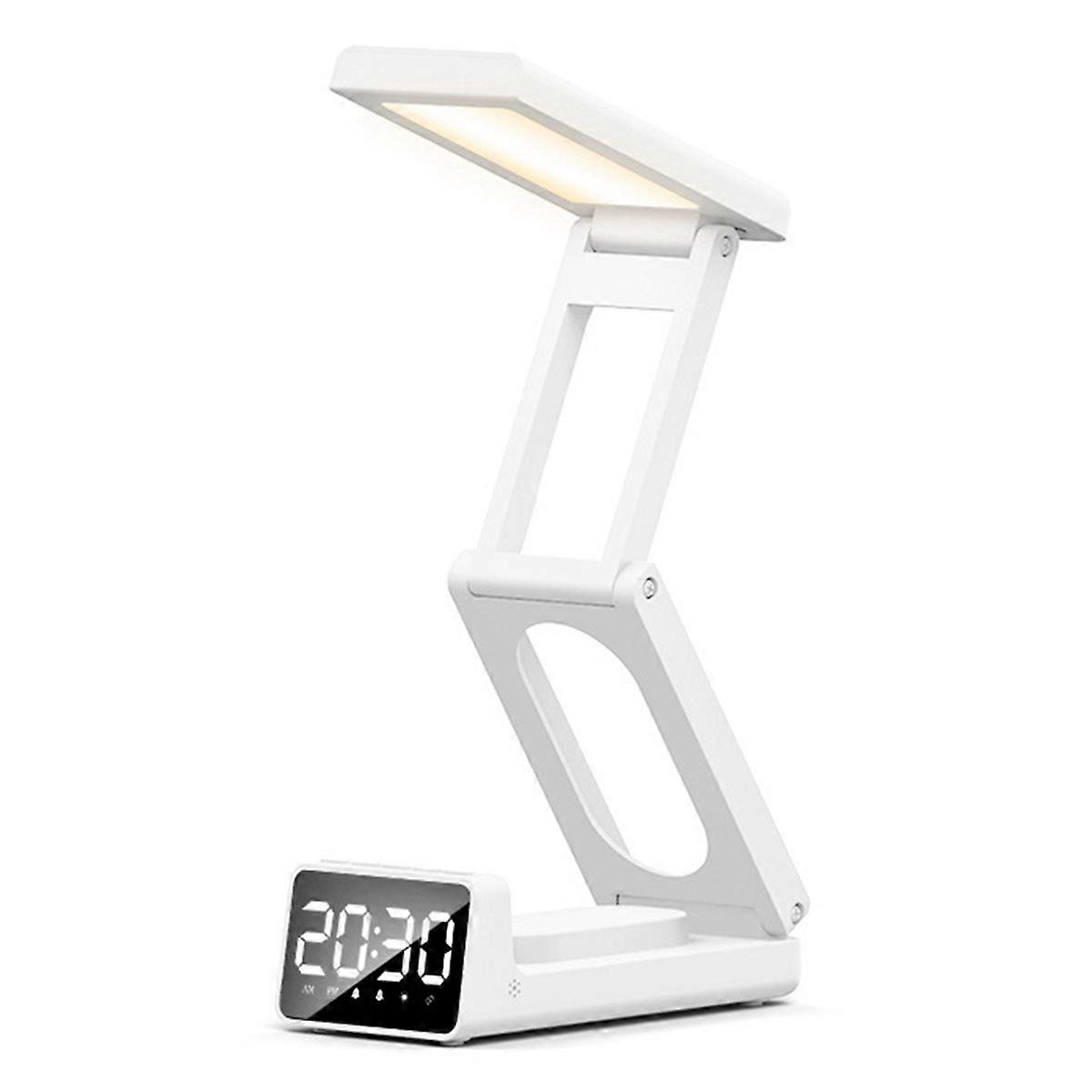 Multifunctional Soundless Alarm Clock Folding Carryable Design Nightlight Feature for Night Reading
