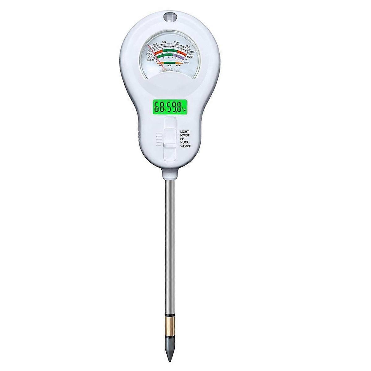 6-in-1 Multi-Function Soil Moisture Tester Temperature/PH/Humidity/Moisture/Sunlight/Fertility Mete