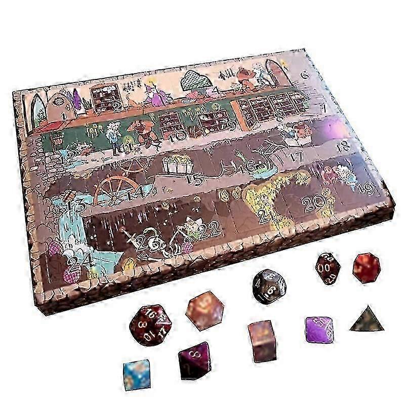 Advent Calendar 2025 Calendar Random Polyhedral Dice cs