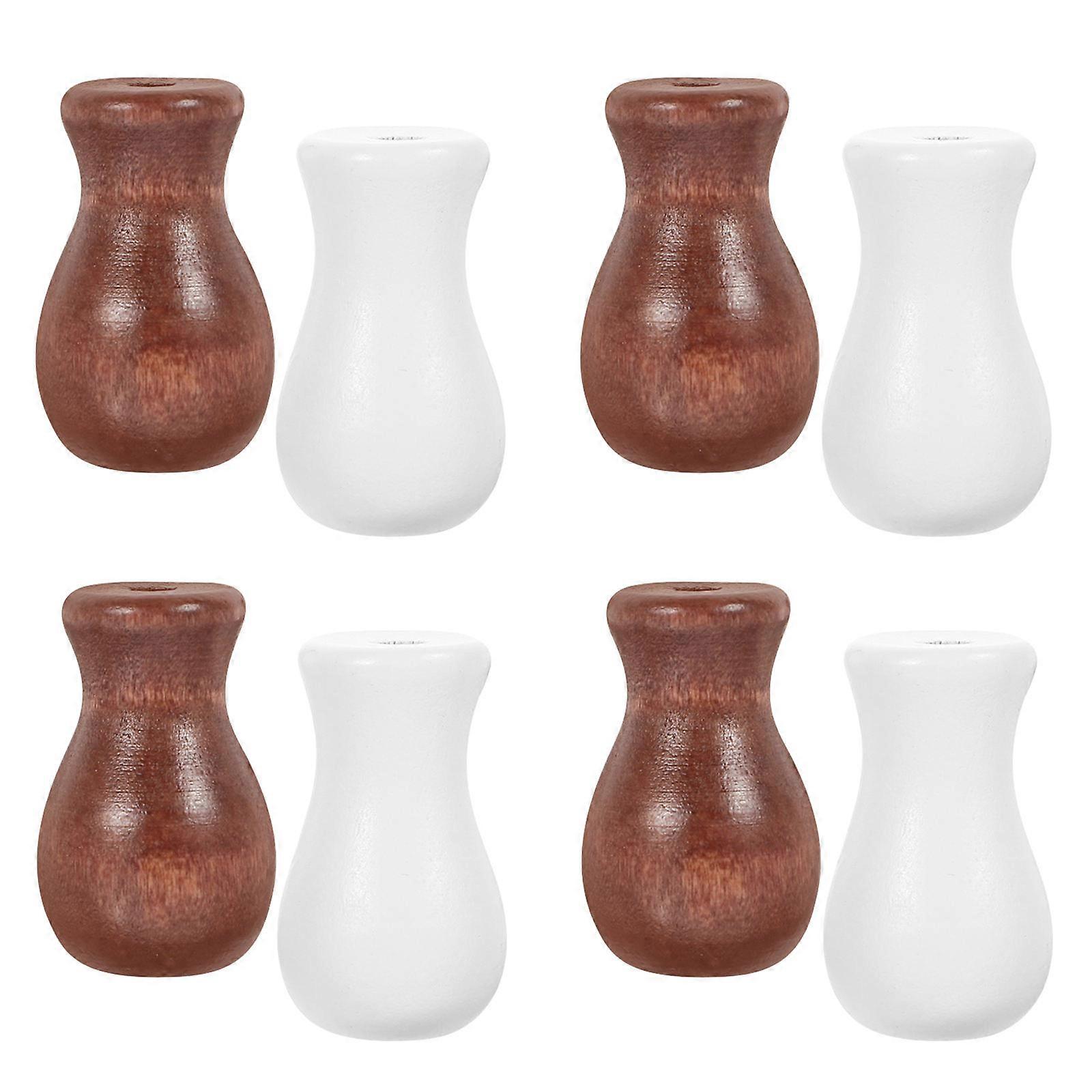 8pcs DIY Window Blind Wooden Cord Knobs Replacement Blind Drops Pull Ends