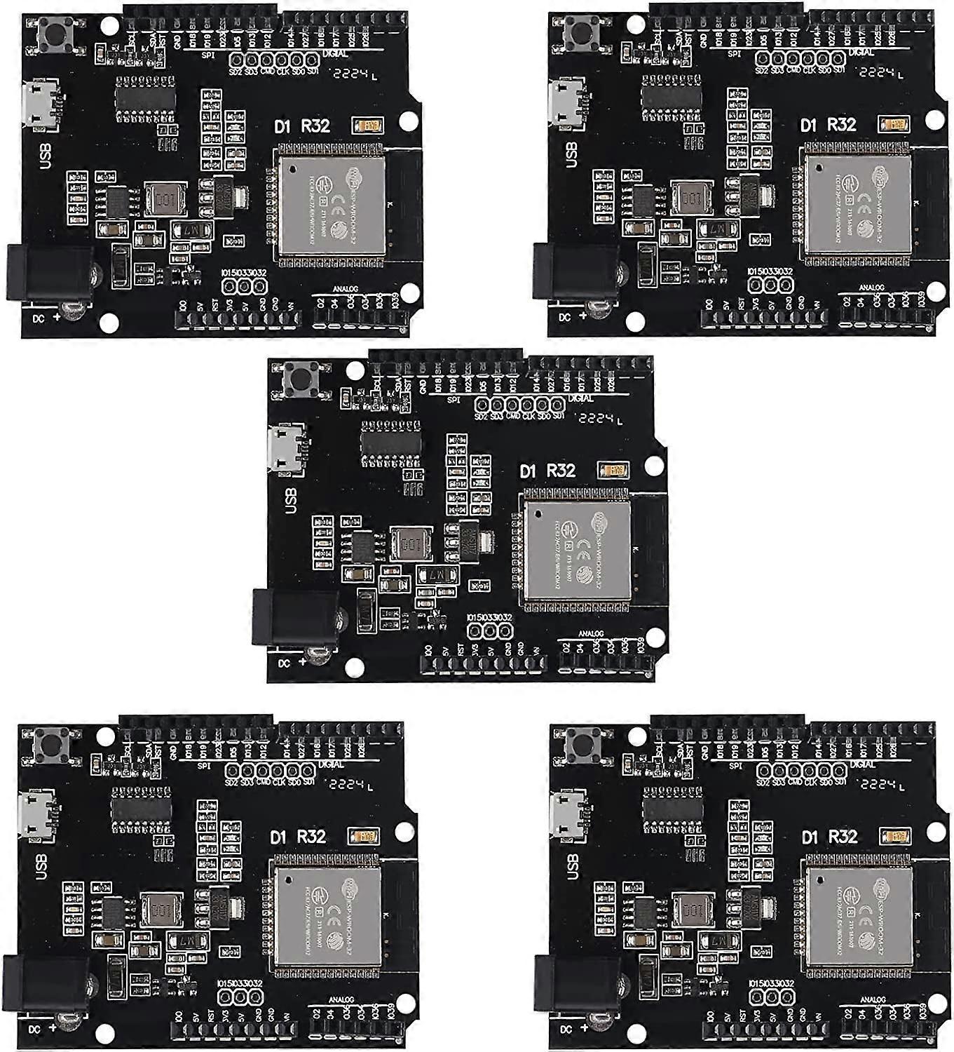 5Pcs ESP32 ESP-32 WiFi Bluetooth Board Module CH340 4MB Flash with Micro USB Development Board