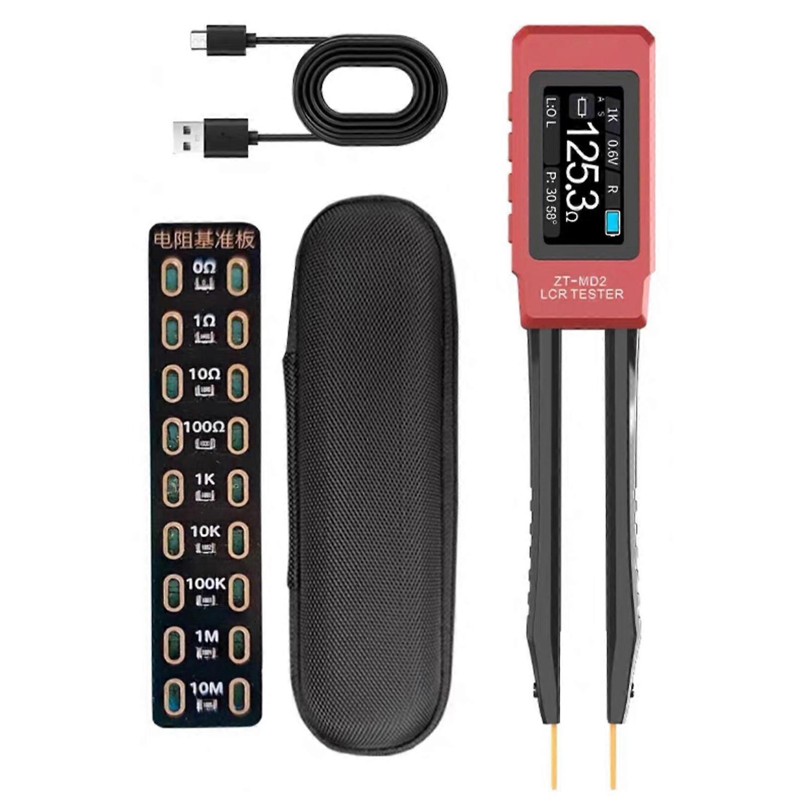 Multifunctional Component Checker Diode Voltage Resistance Inductance Capacitance Tester Tweezer Bridge Multicolor