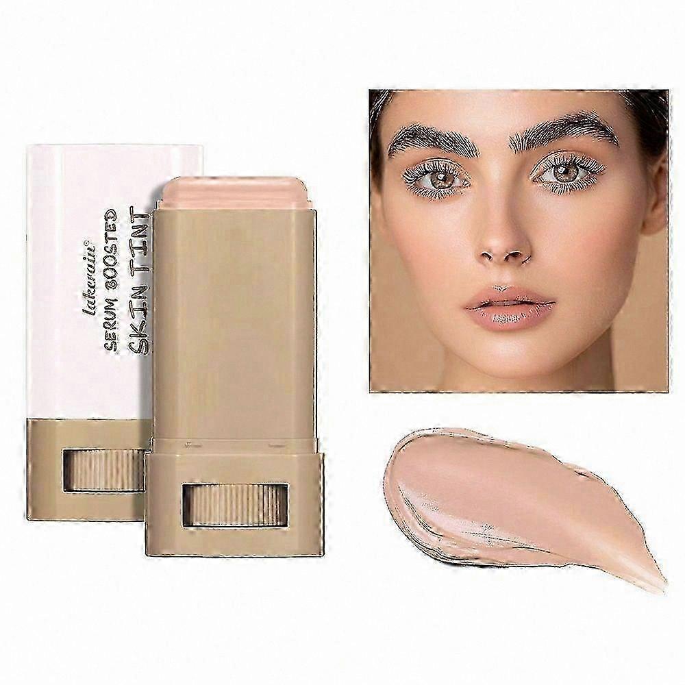 Hydrating Skin Tint with Serum Boost, Lightweight Tinted Moisturizer Stick for Sheer to Medium Coverage