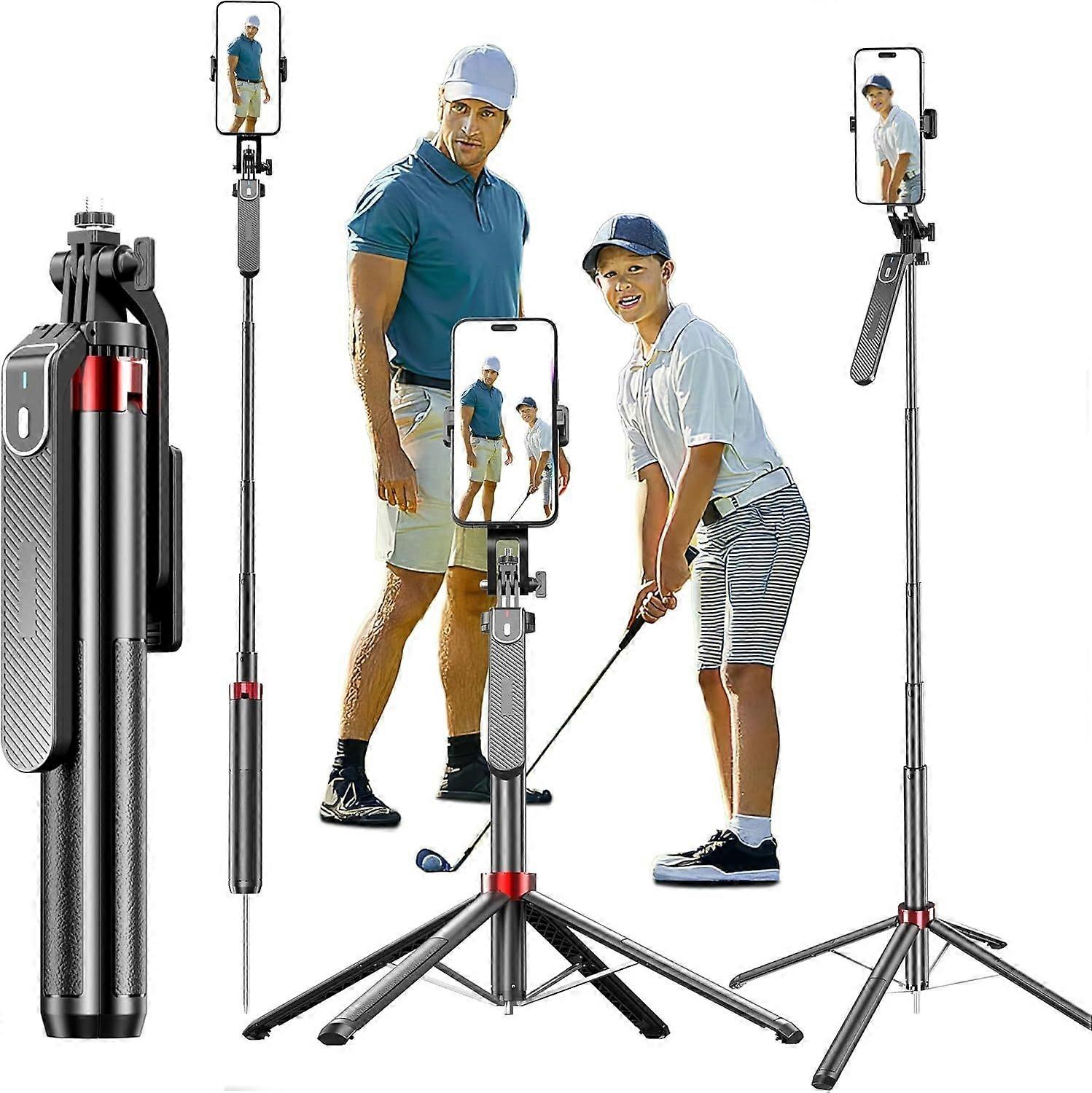 Monopod and Tripod Selfie Stick - Etendable Cell Phone Tripod Stand with Wireless Remote and Phone Holder