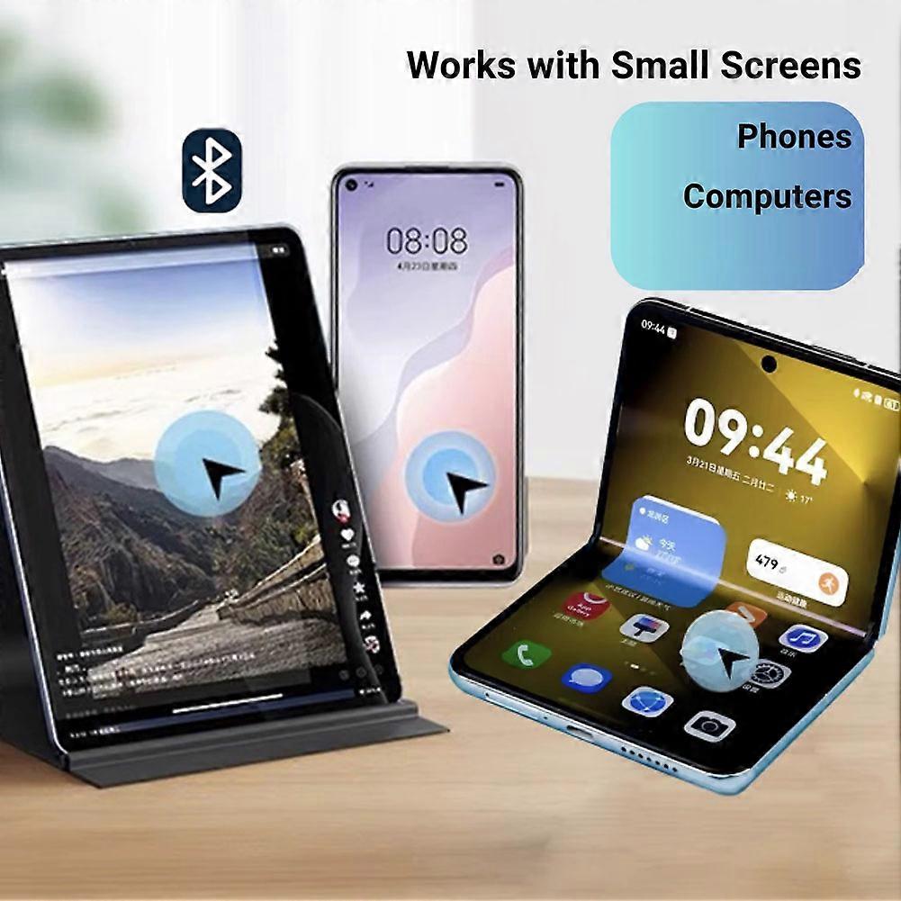 Air 2 Phone Remote Control Bluetooth with on-Screen Pointer Touchpad for Smart Phone Computer Smart Device Black