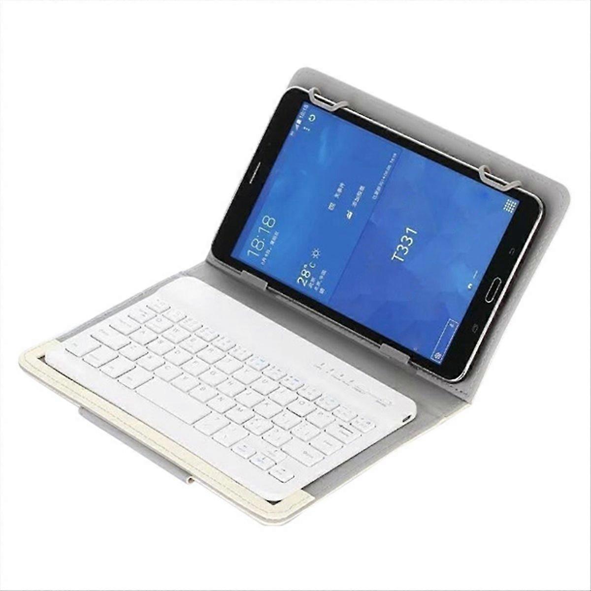 10 Inch Wireless Bluetooth Keyboard with Stand for Windows White