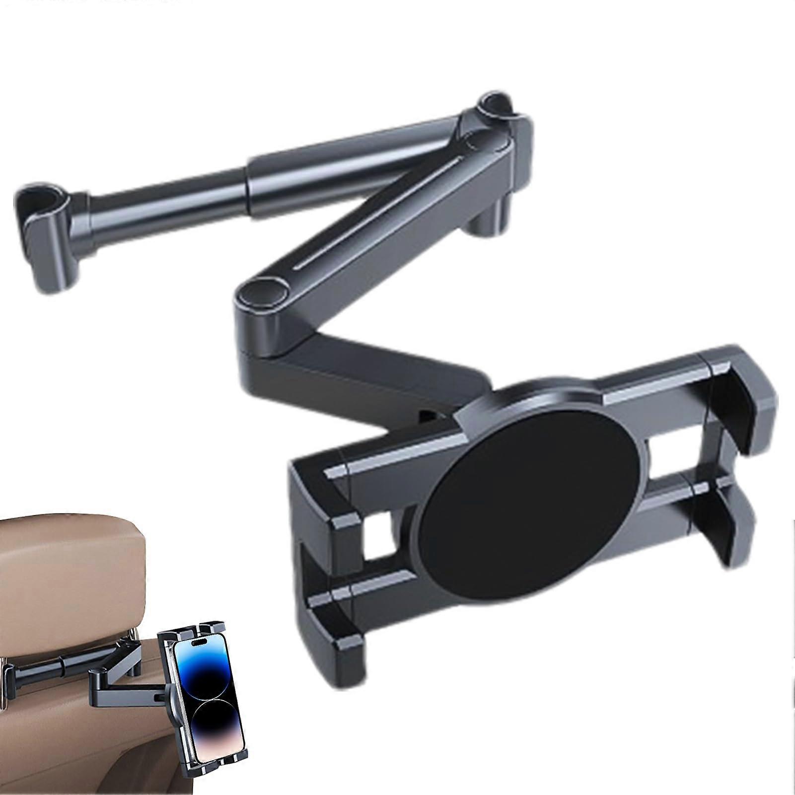 Car Tablet Holder with 360° Rotation, Adjustable Headrest Mount for Backseat Entertainment