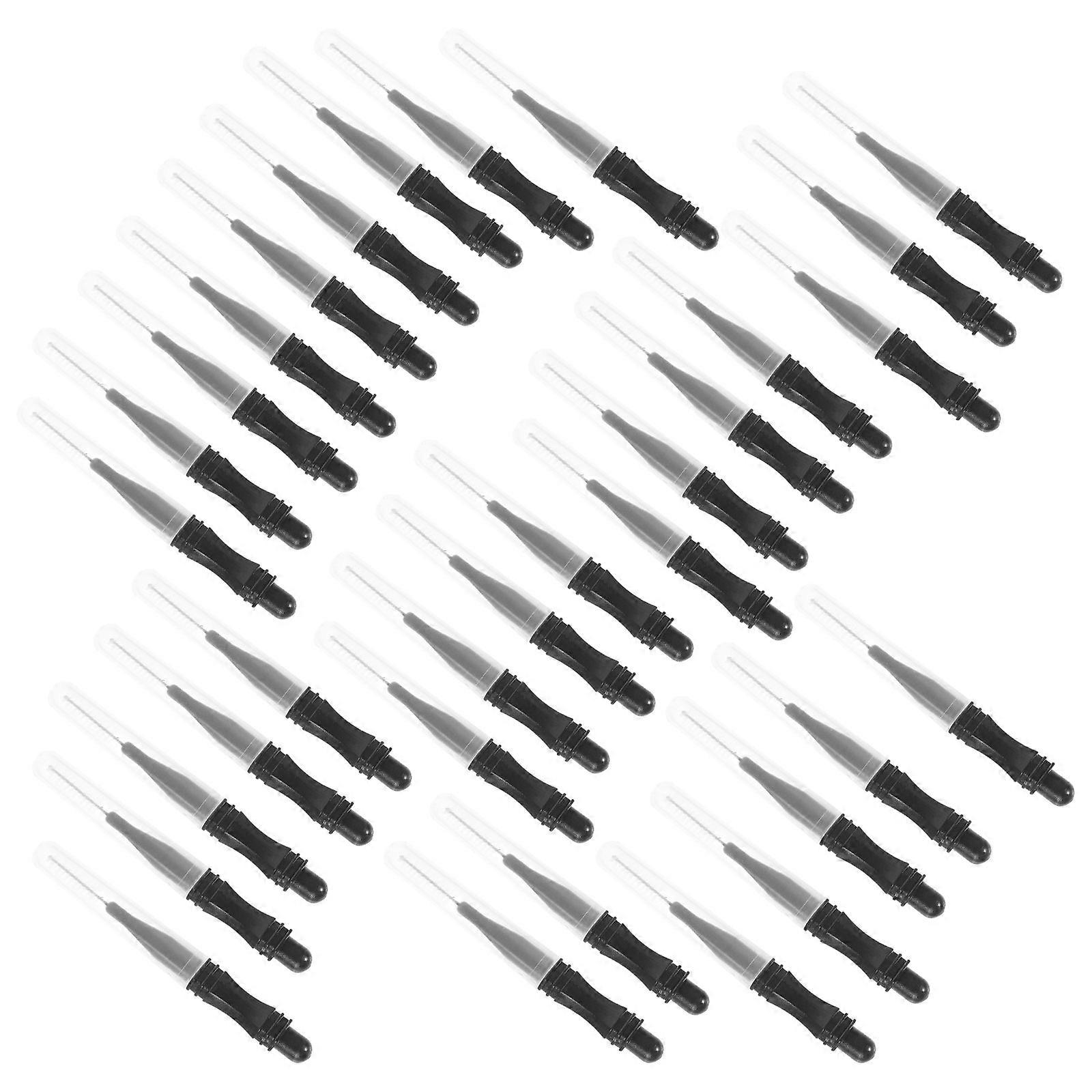 Eyebrow Brush Micro Lamination Brush for Makeup 100Pcs Black Plastic Nylon