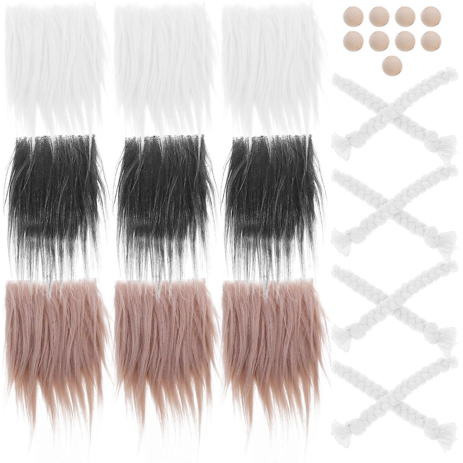 Gnome Beard Craft Supplies DIY Gnome Making Beard 3Sets for Decor