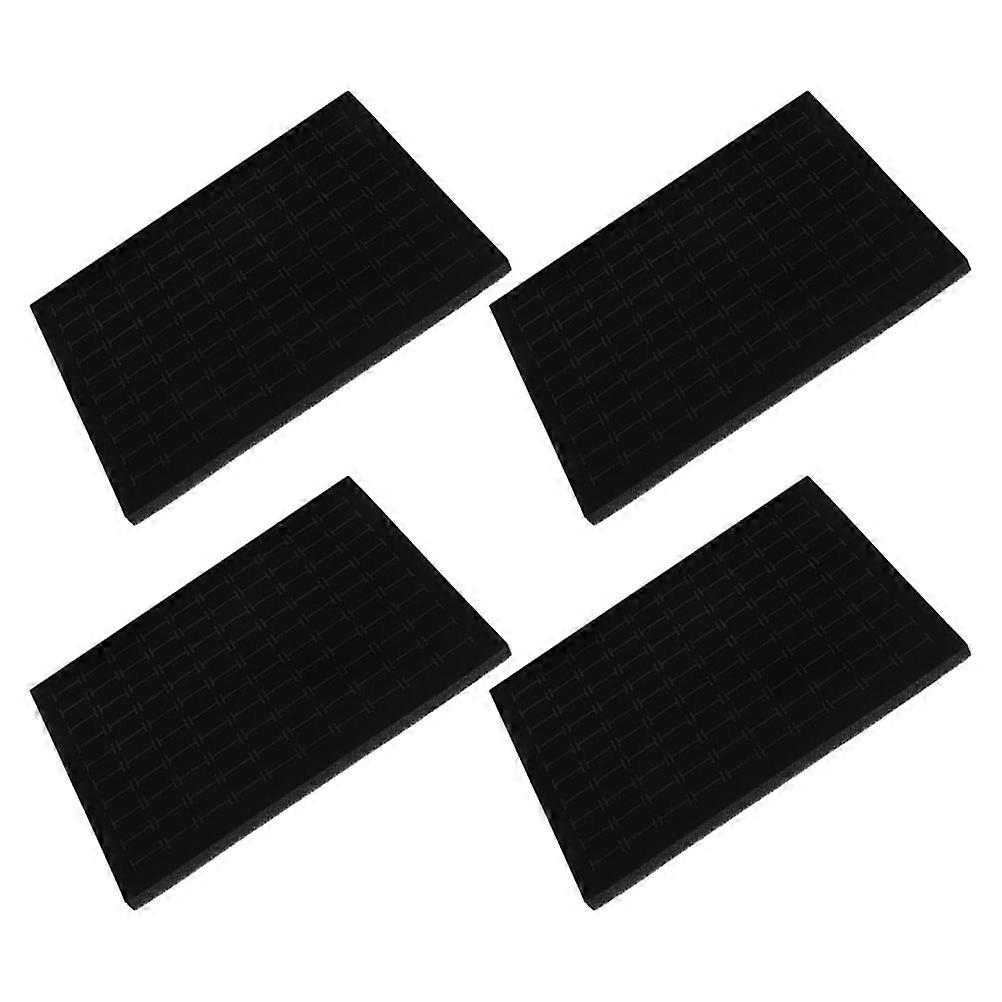 Ring Box Inserts Black Sponge Organizer Box for Jewelry Protection 4Pcs