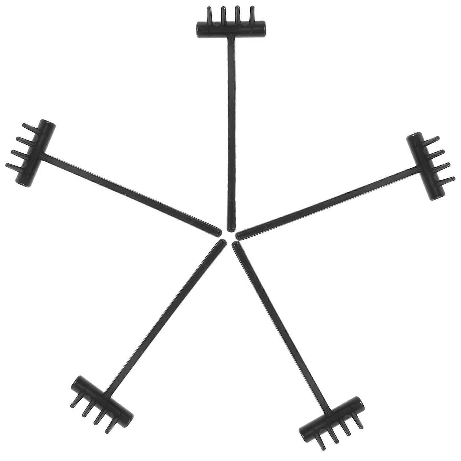 Sandbox Mini Rakes Durable Plastic Garden Tools for Decoration 15Pcs Set