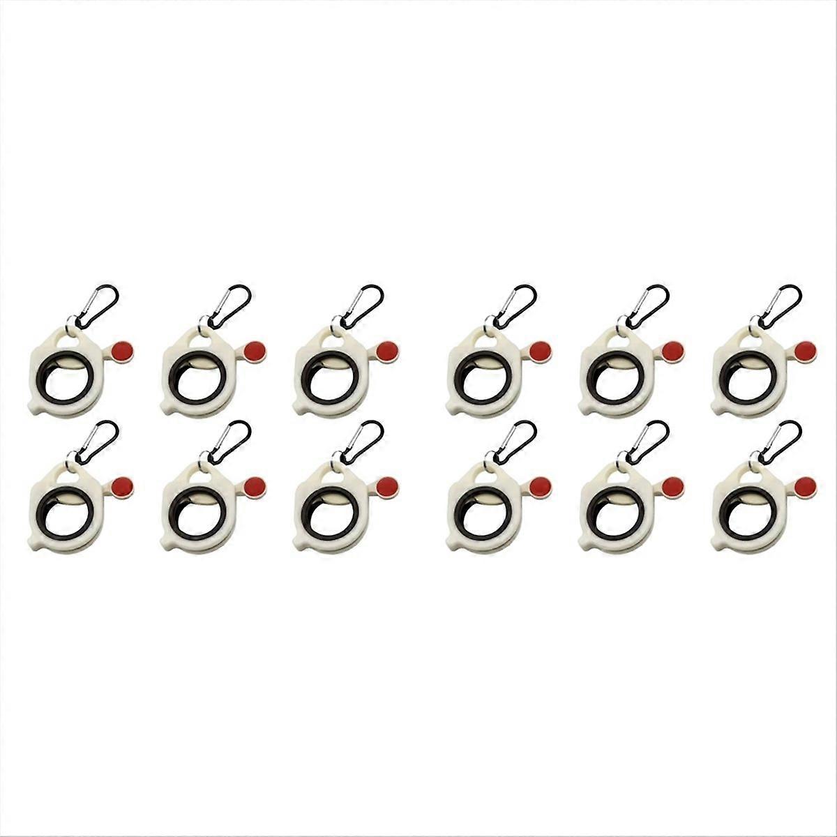 12pcs Fluorescent Cable Tie Organizer Storage Cable Tie Holder