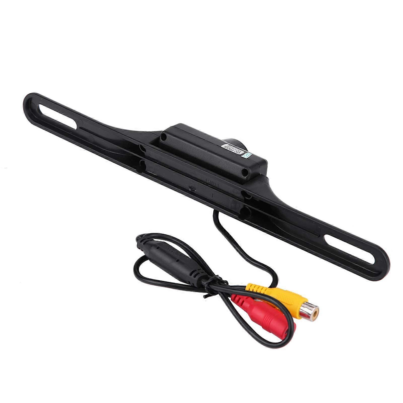 Car Backup Camera License Plate Mount, 140° Wide Angle, 7 LED Night Vision, Waterproof