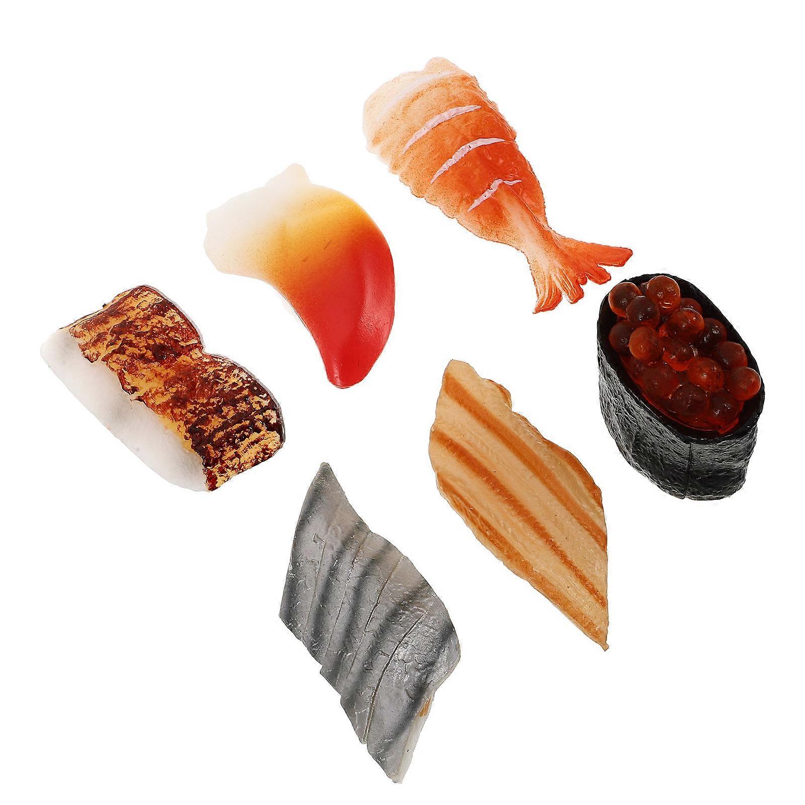Miniature Japanese Sushi Models for Decoration 6Pcs Multipack