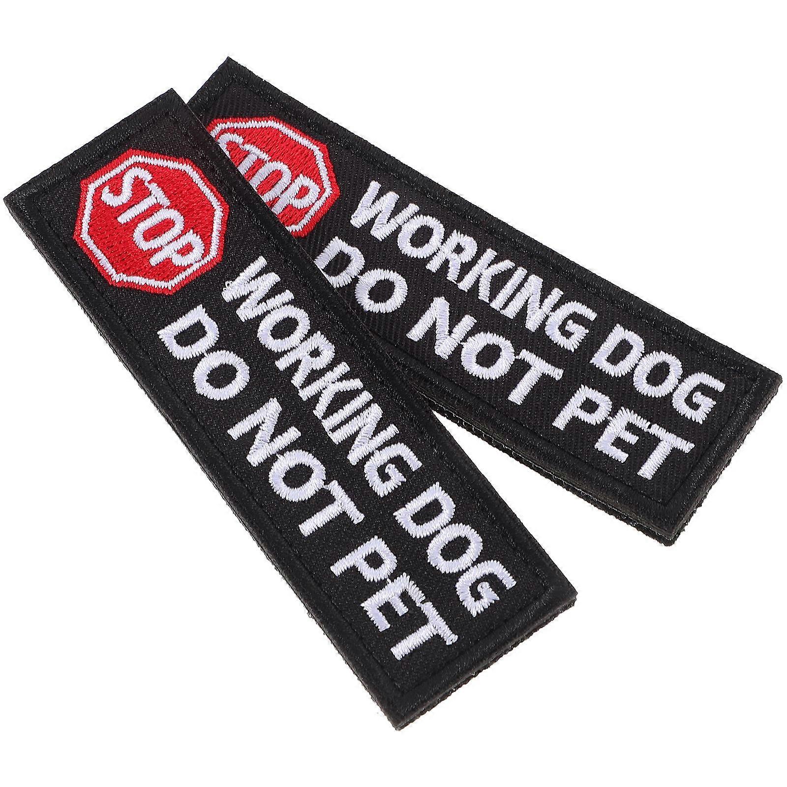 Dog Harness Identifier Do Not Pet Patch for Pet 2Pcs