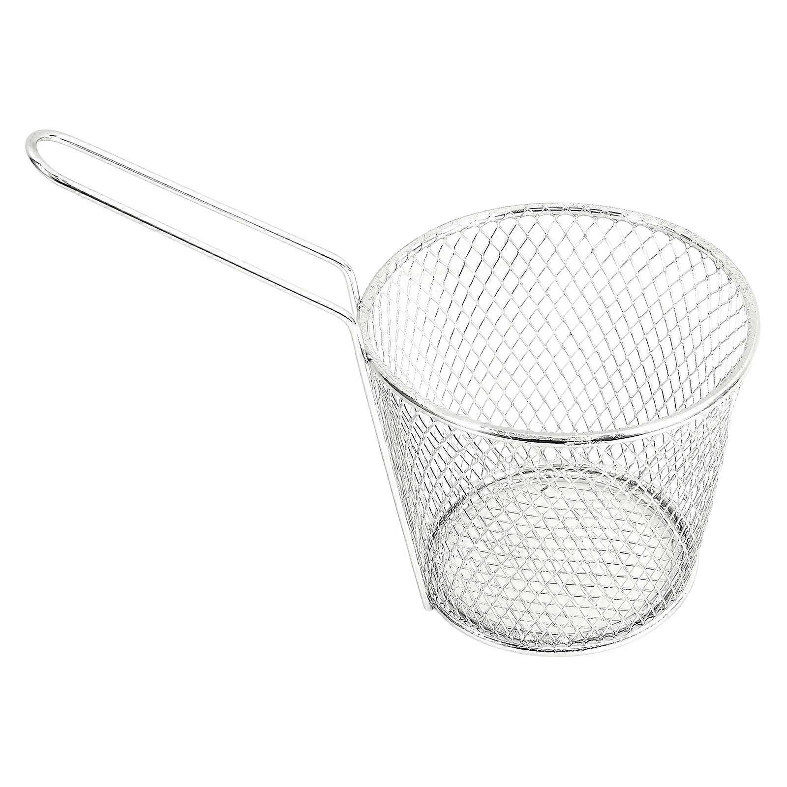 Deep Fryer Basket Metal Frying Basket for Home Use with Handle