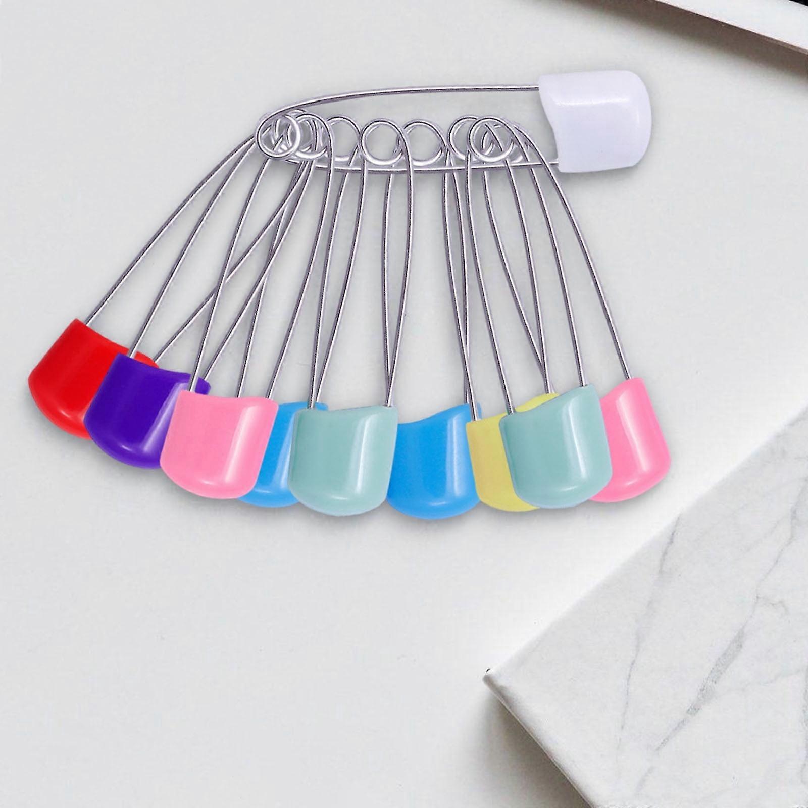 Kraoden MultiColor Large Safety Pins 10 Pack