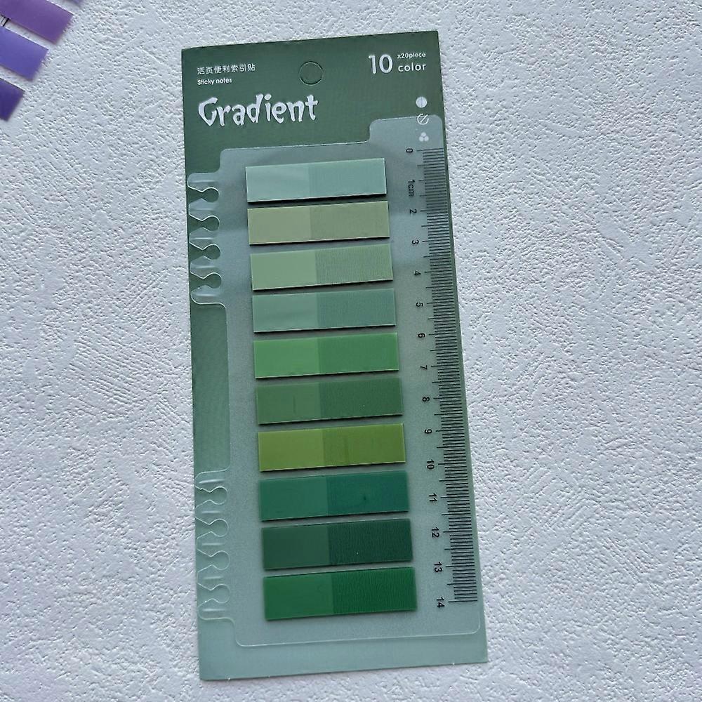 200 Sheets Morandi Color Fluorescent Index Tabs Waterproof File Flags Sticky Note for Page Marker Planner Stickers Office