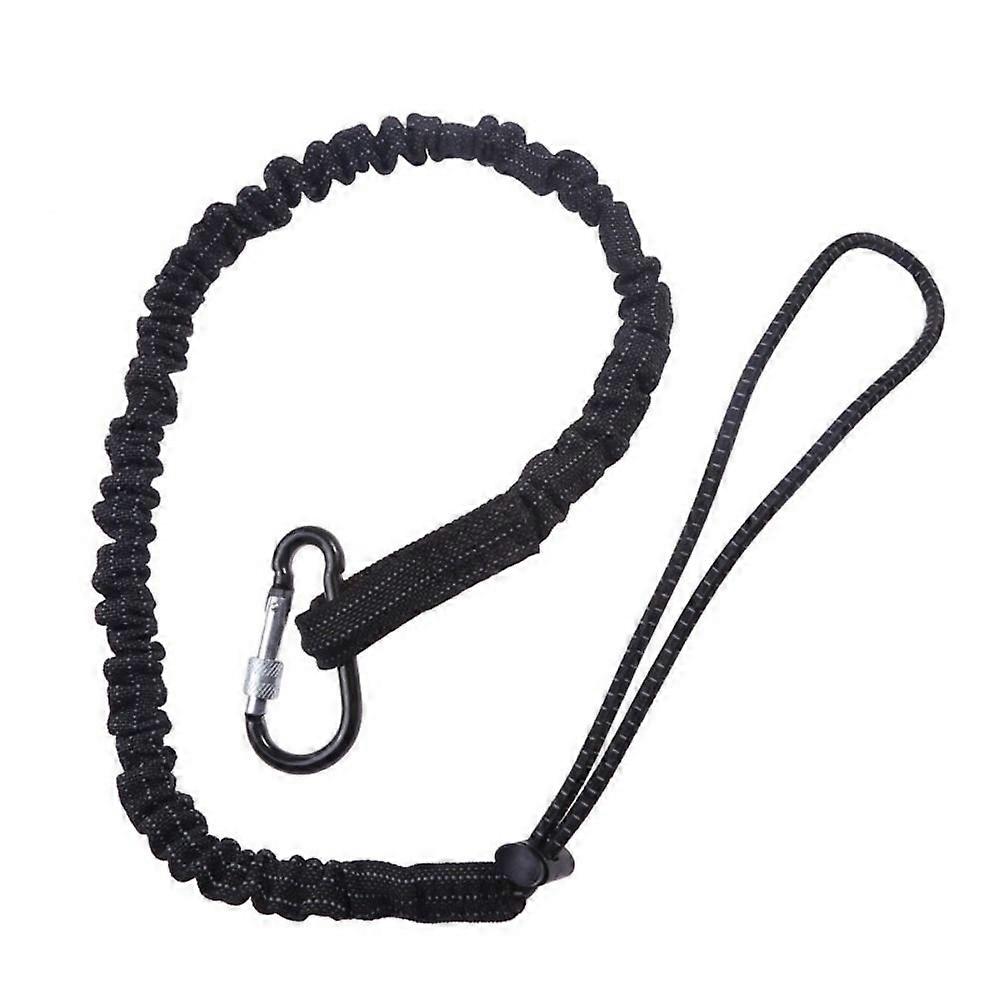 Lani��re �� outils extensible avec sangle �� boucle, Clip Anti-chute Portable, cordon ��lastique, extr��mit�� �� boucle r��glable, mousqueton de ver