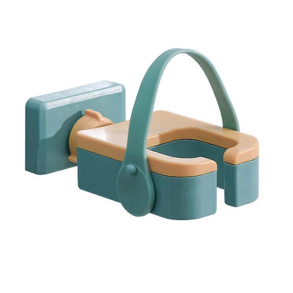 Toilet perforation-free suction wall hanging frame, air duct shelving, rotating shelf