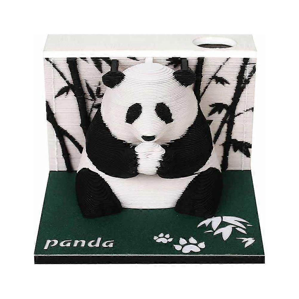 D 3D Memo Pads Paper Carving Art 3D Sticky Note Convenience Post Note Calenda θв P8Q5