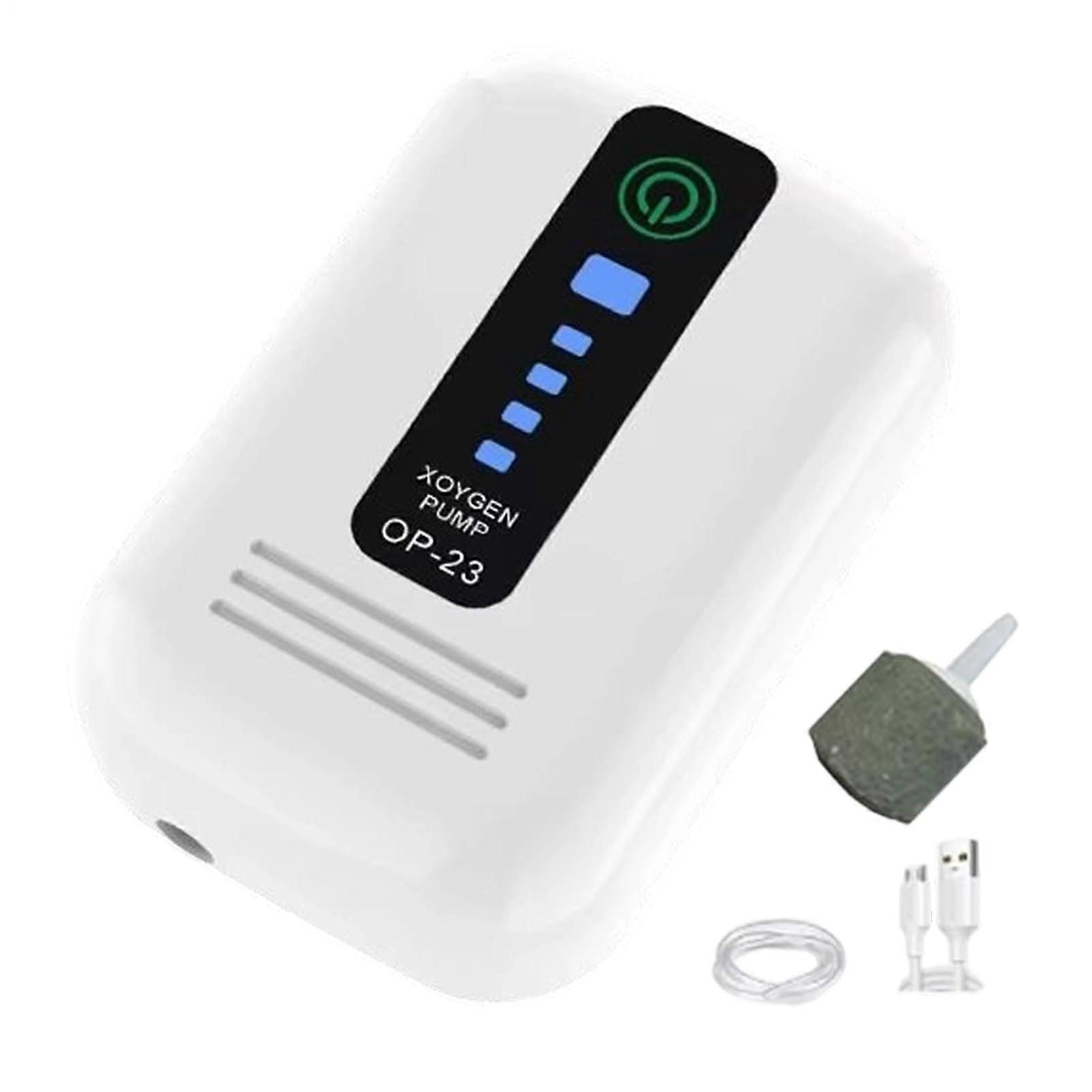Aquarium Air Pump USB Powered Portable Oxygen Compressor Small Silent for Hydroponics Fish Tank