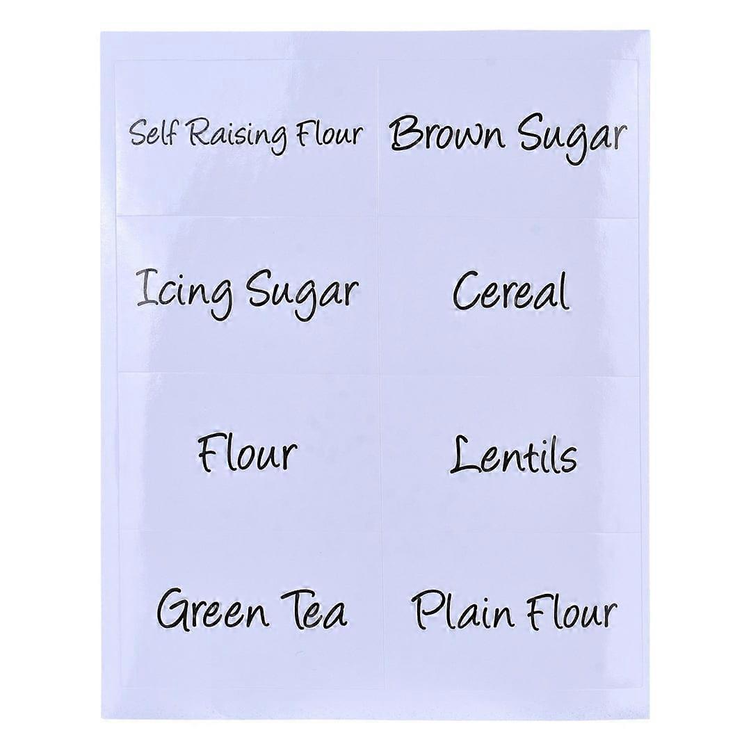 Cook Easy 40Pc Pantry Label Stickers Kitchen Labels