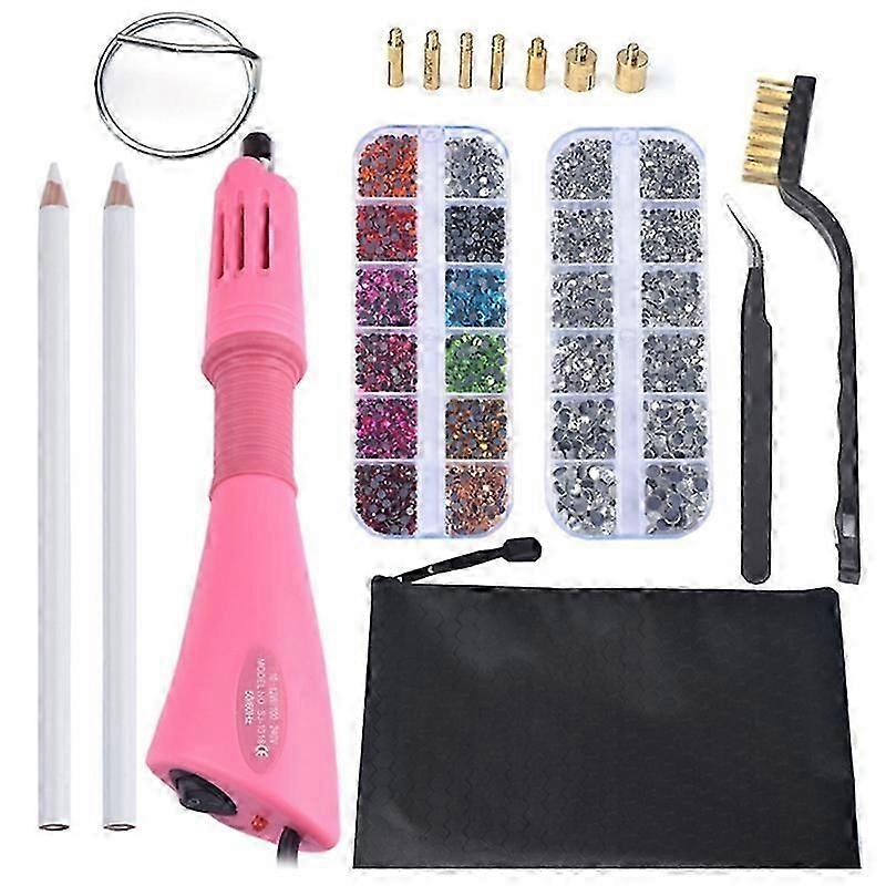 Hot Fix Rhinestones Set Hot Fix Applicator Hot Fix Crystal EU Plug