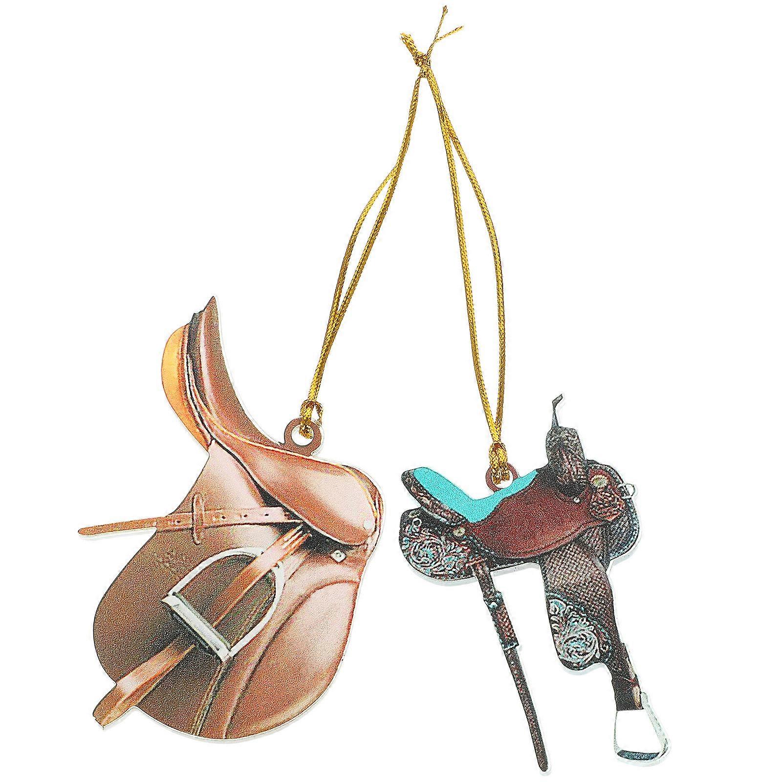 Cowboy Decor Saddle Shape Home Decor Items 2Pcs