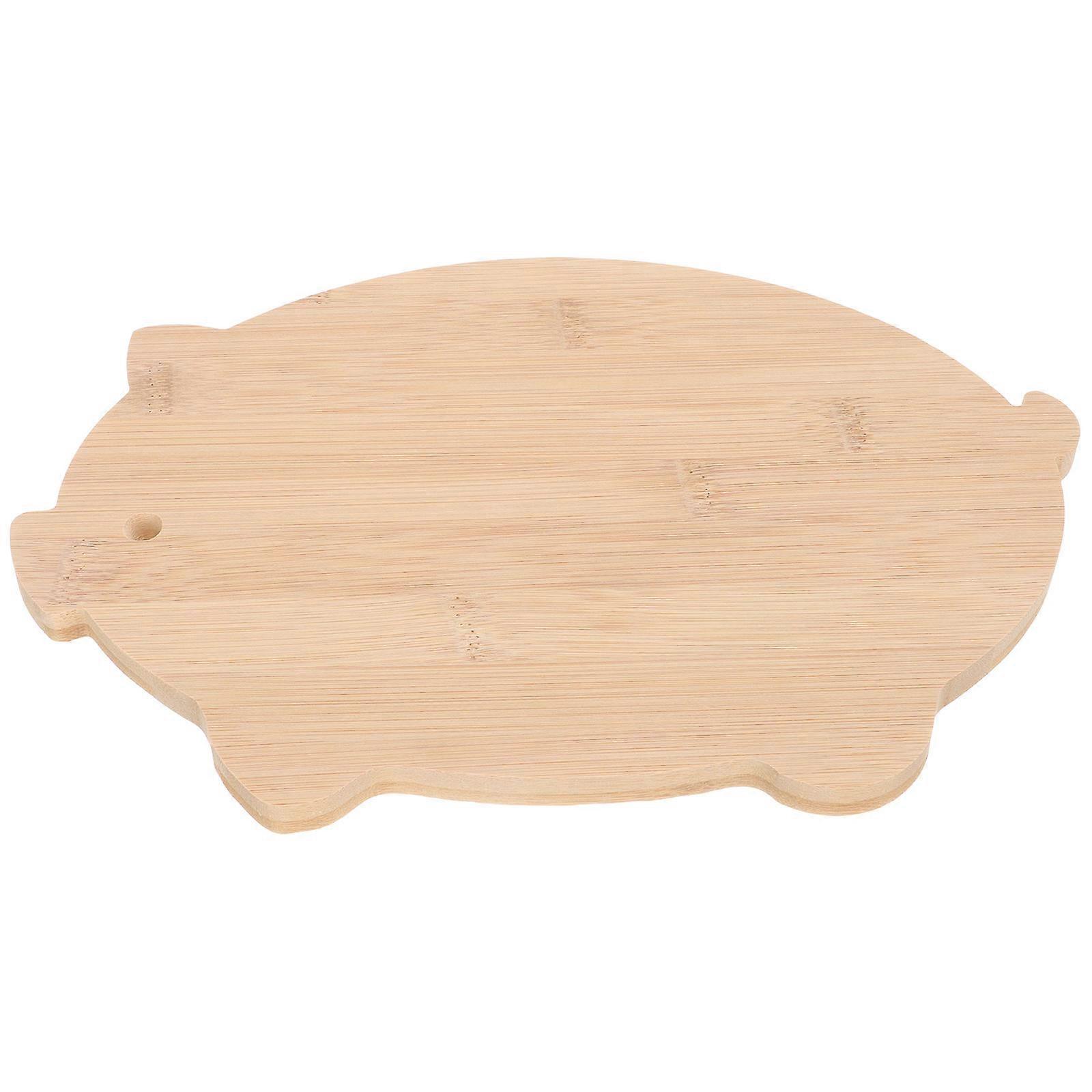 Bamboo Cutting Board for Kitchen Use Khaki Color and Anti Skid Design 11.8 x 7.9 inches