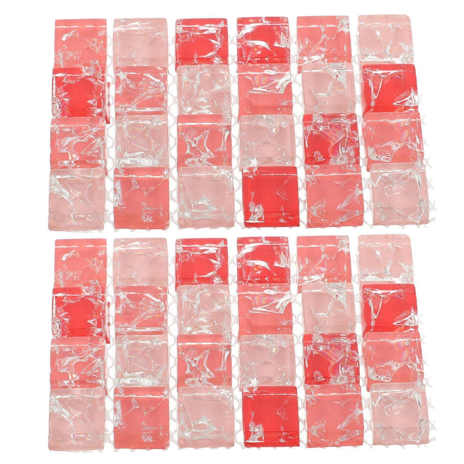 Small Pet Cooling Mat Prevent Overheating Dehydration Prevention Glass Material Rectangular 2Pcs