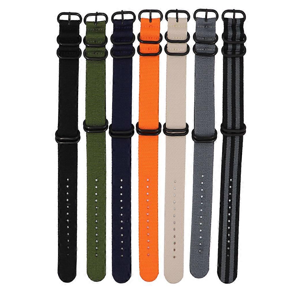 Beige Canvas Watch Strap for Watch 1Pcs Nylon Adjustable Replacement Band