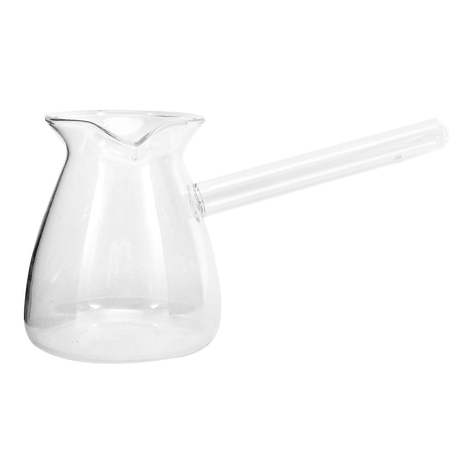 Glass Coffee Pitcher for Storage with Smooth Handle